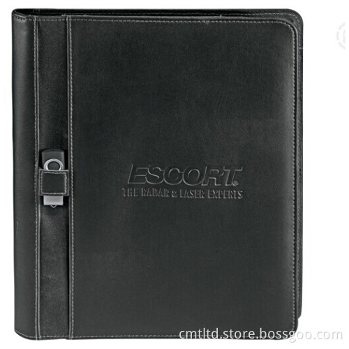 Leather Flash Disk, Promotion Leather Notebook USB, Embossed Leather USB (LE043)